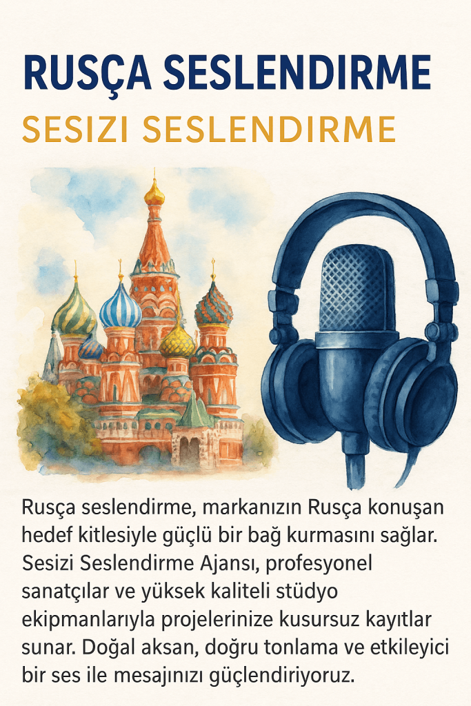 Rusça Seslendirme 1 rusça seslendirme